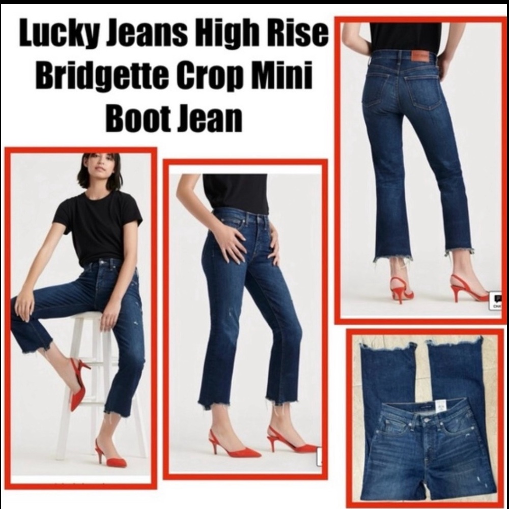 Lucky Jeans High Rise Bridgette Crop Mini Boot Jean